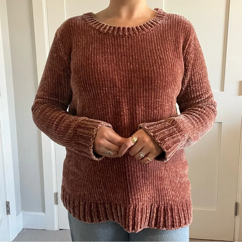 Orvis Women's Chenille Sweater - Dusty Pink - Large